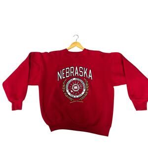 Red Nebraska University Crew